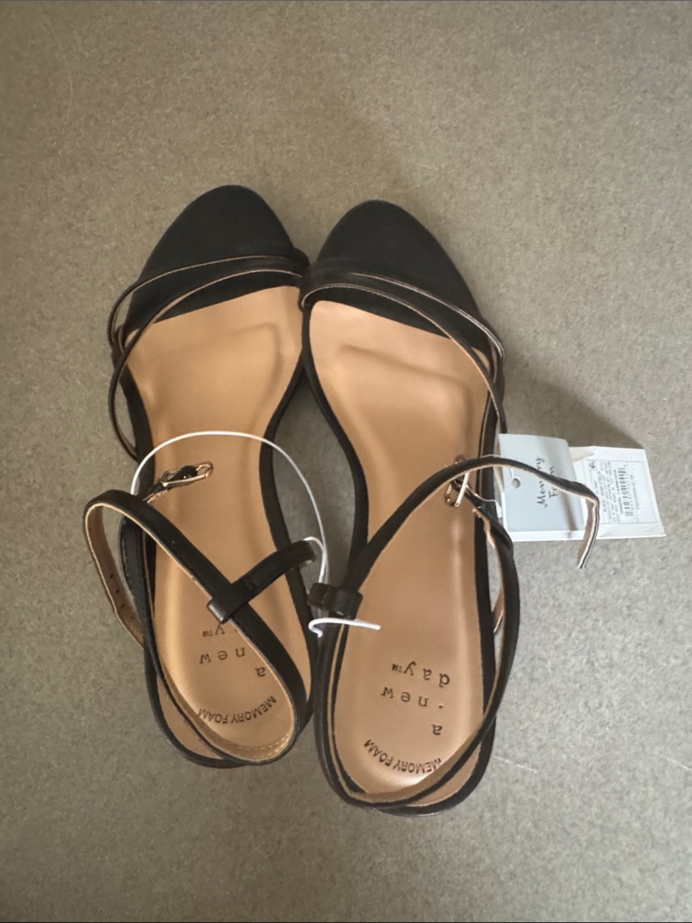 a new day Black Strappy Low Heel Sandals - Picture 3 of 3